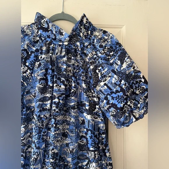 Kate Spade Blue and Black Mini Dress - Picture 7 of 9